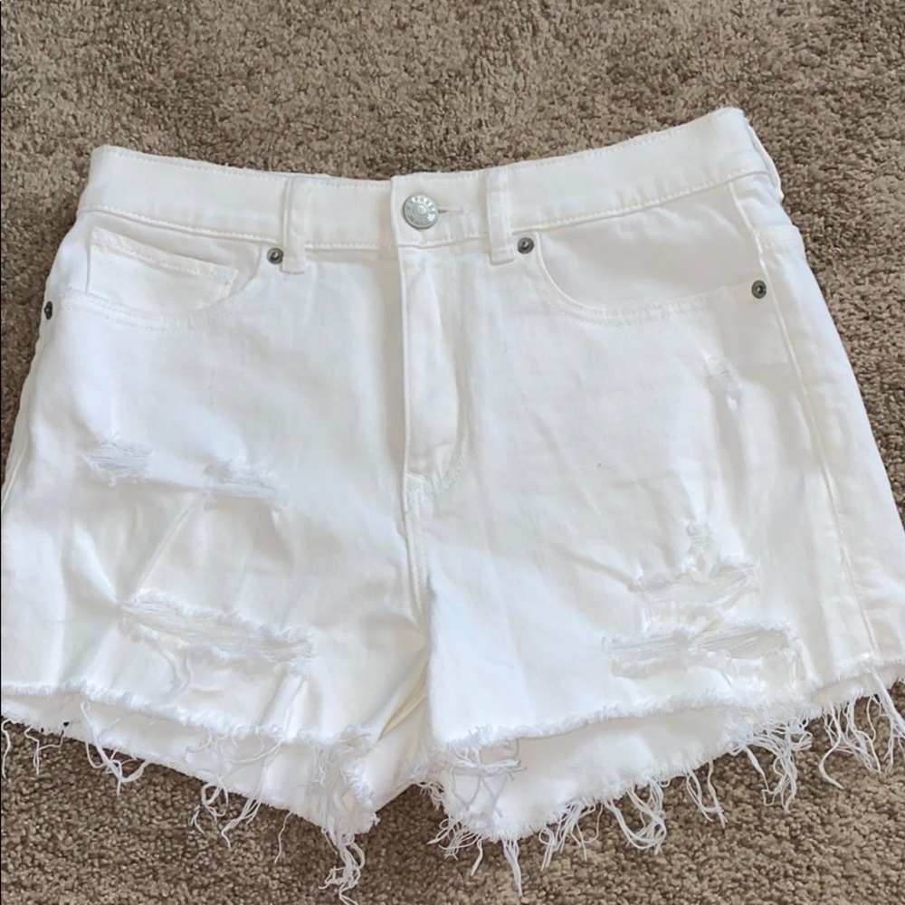 Express White Jean Shorts
